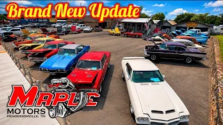 Complete Muscle Car Inventory Maple Motors Lot Walk Update 26 Classic Rides Deals Hot Rods 4Sale