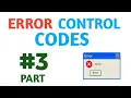 ERROR CONTROL CODES ERROR DETECTION AND CORRECTION PART 3