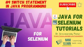 Java for Selenium Tutorials - Switch Statement in Java