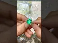 Download Lagu 3 Stone top quality 5.18 ct colombian emerald cushion \u0026 VS taper baguette diamond anniversary ring