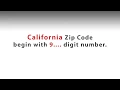 California Zip Codes