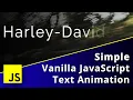 Simple Beginner Javascript and CSS Stagger Reveal Text Animation Tutorial