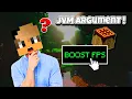 What is JVM argument is really increase FPS or NOT