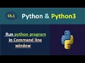 Python Tutorial for Beginners in Hindi - 10 How to Run Python Program in Command Line Window