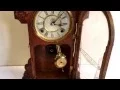 Vintage Waterbury Gingerbread Wooden Shelf Mantle Clock Antique Working Rare Old