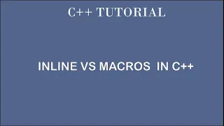 Inline Vs Macros in C By Professor Pankaj Gupta BIIT