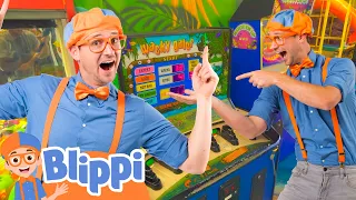 Blippi Visits an Indoor Playground (Jungle Animals) | Blippi Full Episodes | Educational Videos