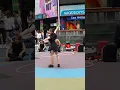 Beautiful Woman Does Hula Hoop Magic in Taipei, Taiwan