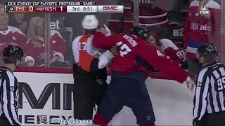 Wayne Simmonds vs Tom Wilson Apr 14 2016