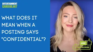 What does it mean when a posting says confidential
