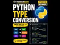 Type Conversion in Python Python for Beginners