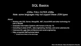 SQL Basics How To Use A FULL OUTER JOIN and Why