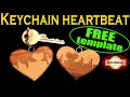 Woodwork for Valentine s Day Free Template for scroll saw project Keychain heartbeat