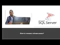 How to Rename column name in SQLSERVER SQLSERVER