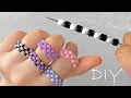 Simple Beaded Rings Tutorial How to Make Easy Beaded Rings