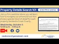 Property Details Search 101