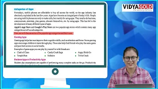 Ch 7 Vidya Gold Computer Class 8 App Development Thunkable For children