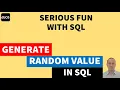 Generate random number in SQL Generate random value in SQL