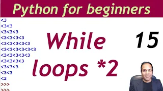 While loop in Python pattern printing Python tutorial for beginners in Hindi Urdu lesson 15