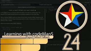 JavaScript ES6 24 Create an Export Fallback with Export Default FreeCodeCamp