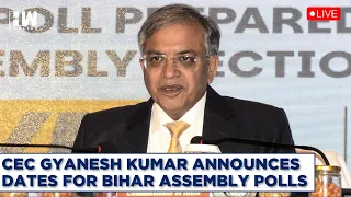 Election Commission Press Conference LIVE: CEC Gyanesh Kumar Announces 2025 Bihar Election Dates