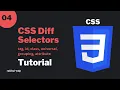CSS Selectors Examples Tag Id Class Grouping More CSS Beginner Tutorial Bangla