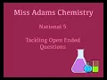 National 5 Open Ended Questions