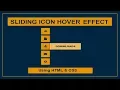 Sliding Icon Hover effect - Icon hover effect