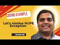 How to resolve null pointer exceptions in Java RuntimeException Exception Handling