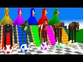 Download Lagu Long Slide Game With Elephant Gorilla Buffalo Hippopotamus Tiger 3d Animal Game Funny 3d Animals