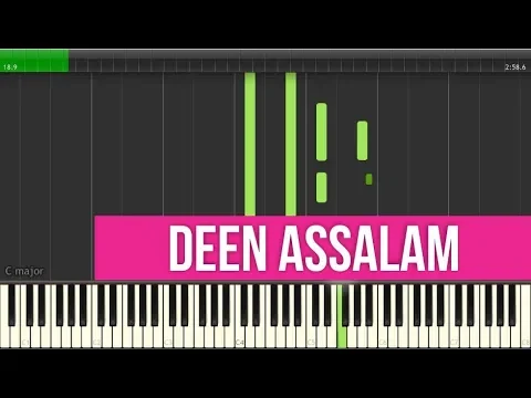 Download MP3 Deen asSalam (Instrumental Piano Tutorial)