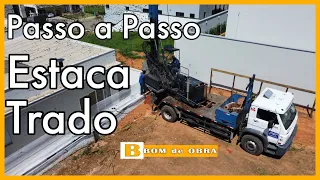 Estaca escavada, estaca trado, como fazer, quais as preocupações, o que deve ser conferido