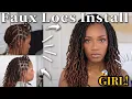 How to Install Faux Locs Crochet Edition Bonus on Senegalese Curly Twists