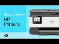 Reset or restore your HP printer HP Support