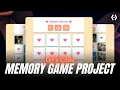 Build a Memory Card Game HTML CSS JavaScript Tutorial Flip Animation Timer