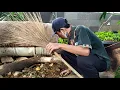 cara buat sapu lidi supaya mekar dan enteng