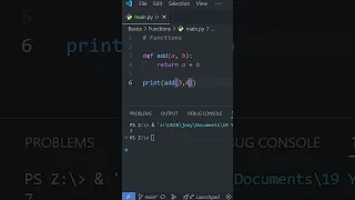 Python Basics FUNCTIONS in Under a Minute