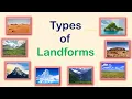 Types of Landforms Landforms Landforms for Kids Landforms on Earth - Kids Entry