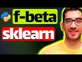 f-beta score formula and implementation in sklearn python - Machine Learning