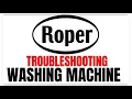 Roper Washer ReCalibration After Lid Error