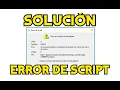 How to fix SCRIPT ERROR on this PAGE Windows 11 and 10 - 2024