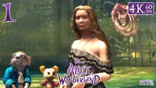 disney alice in wonderland pc 4k60 walkthrough 100 part 1 strange garden
