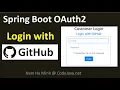Spring Boot OAuth2 Login with GitHub Example