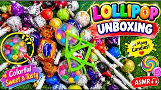Colorful Lollipop Unboxing 🍭 So Many Sweet Candies! Satisfying Candy ASMR