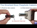 The smallest door peephole camera for your home or apartment front door surveillance system