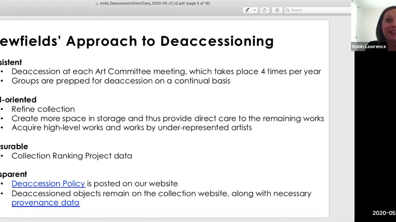 CS-AAM Deaccessions Direct Care 2020 May