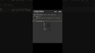 Write a Python program to check whether a person is eligible to vote or not