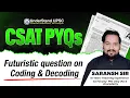 Futuristic Questions on Coding Decoding CSAT 2026 UPSC 2026