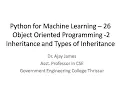 Python for Machine Learning - 26 Object Oriented Programming