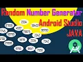 Random Number Generator Android Studio JAVA LATEST VERSION Bangla 2022
